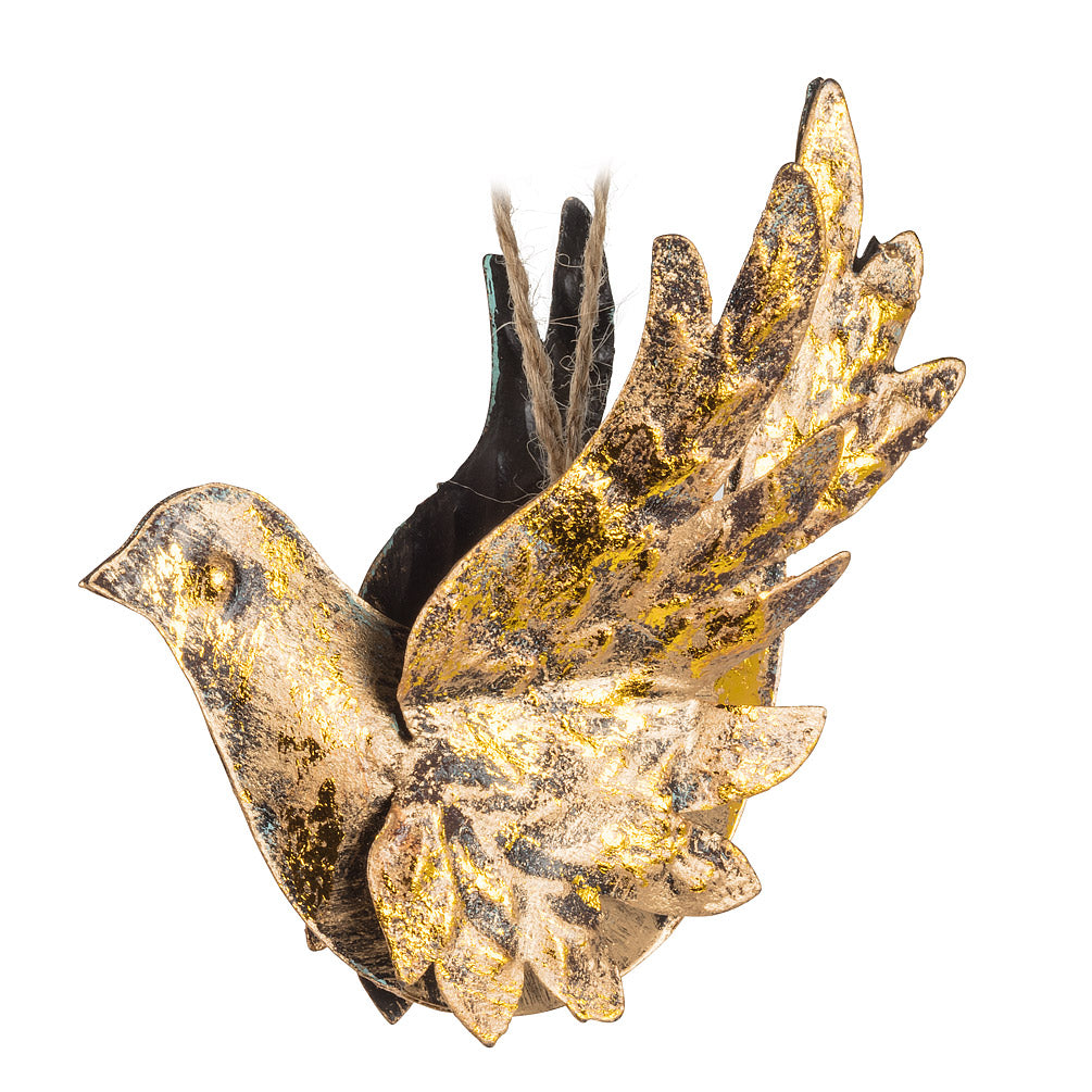 Flying Dove Ornament-Gold-5"L