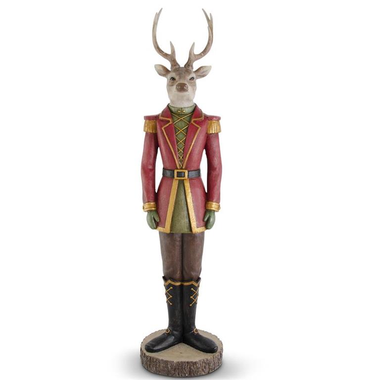 Stunning Deer Solider Statue 52"