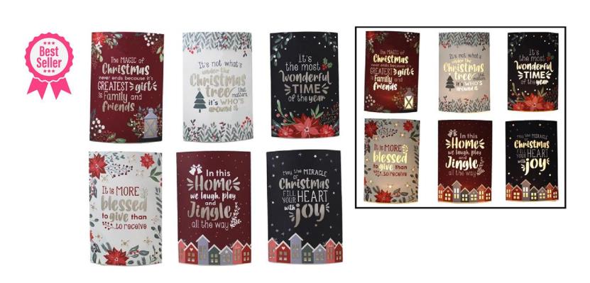 Battery Operated Paper Christmas Lanterns