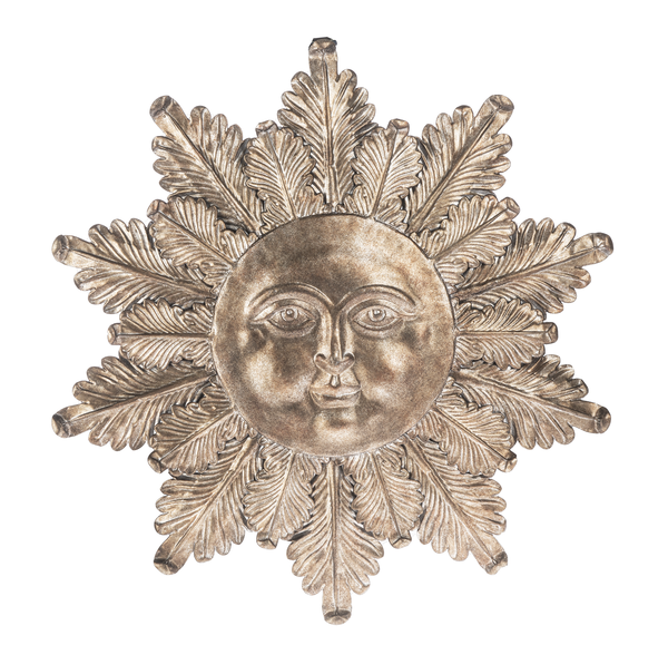 Embossed Sun Face Wall Decor 