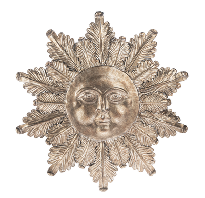 Embossed Sun Face Wall Decor 