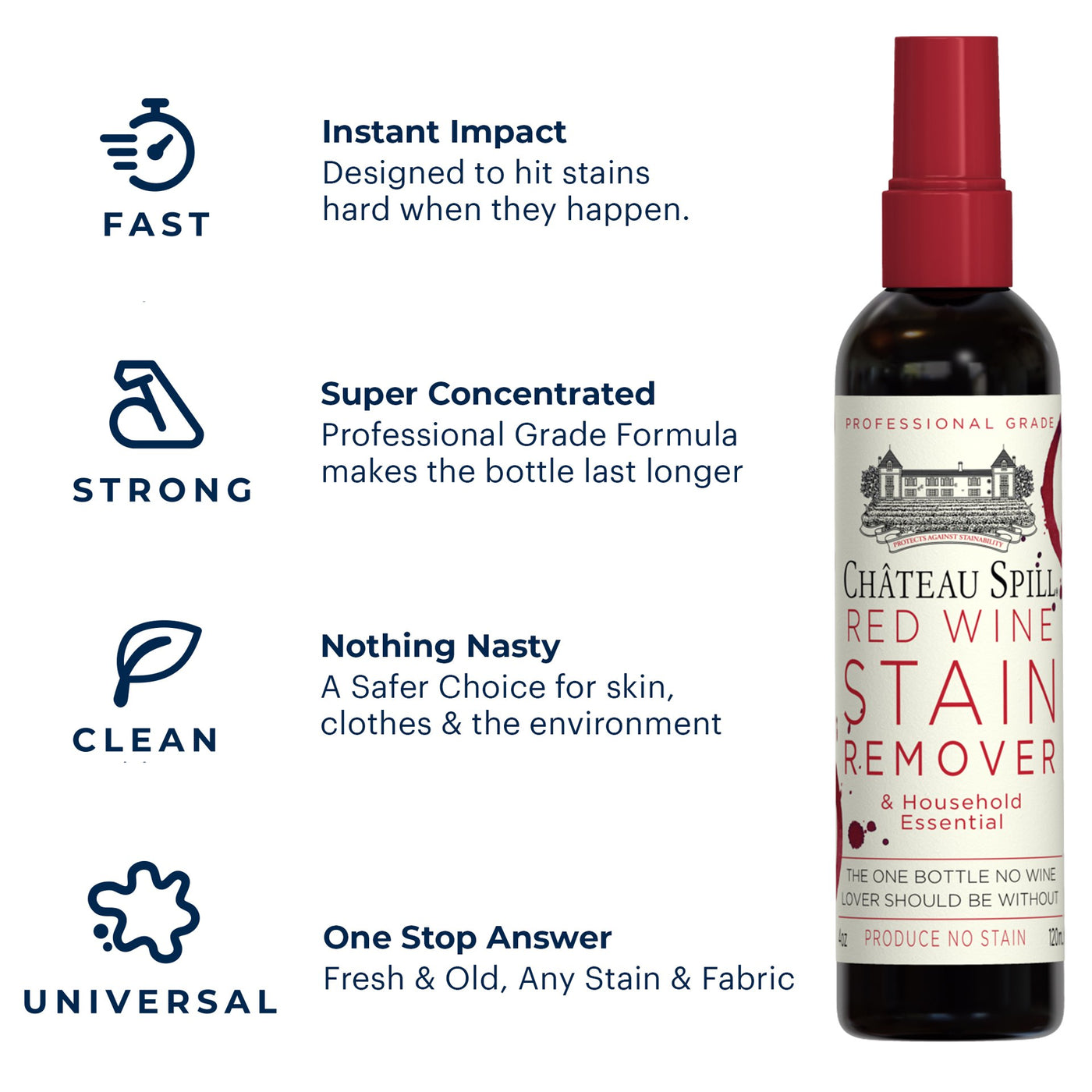 Chateau Spill Red Wine Remover 4oz