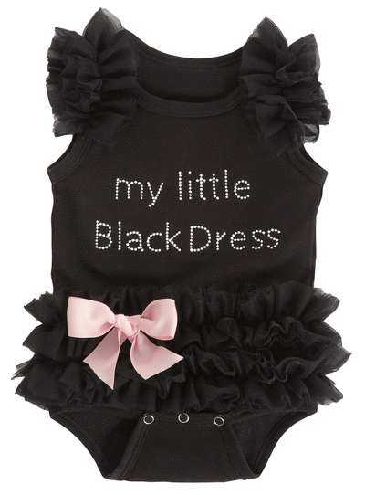 Black onesie for baby girl discount