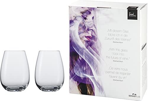 Eisch Sensis Plus Stemless Red Wine Glass for effective aerating wine