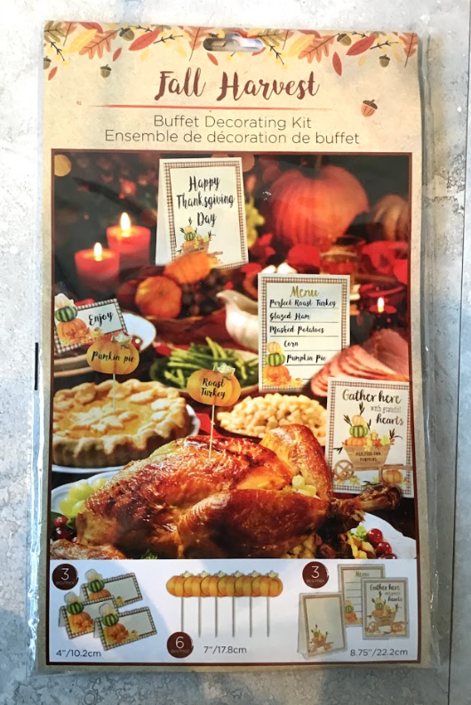 Fall Harvest Buffet Decorating Kit
