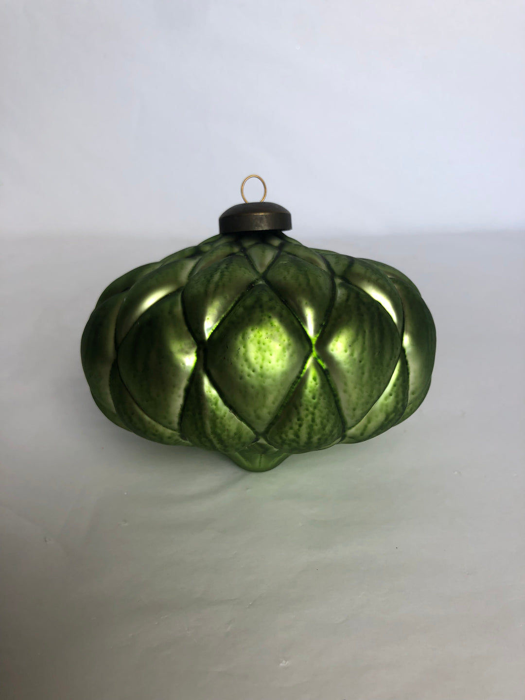 4" Glass Onion Ornament (Green)