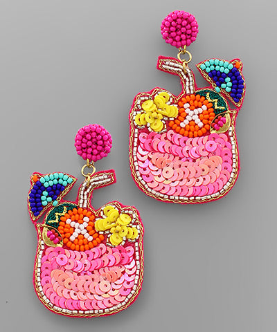Bead Cocktail Earrings