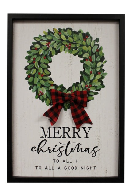 Framed Wreath Wall Art