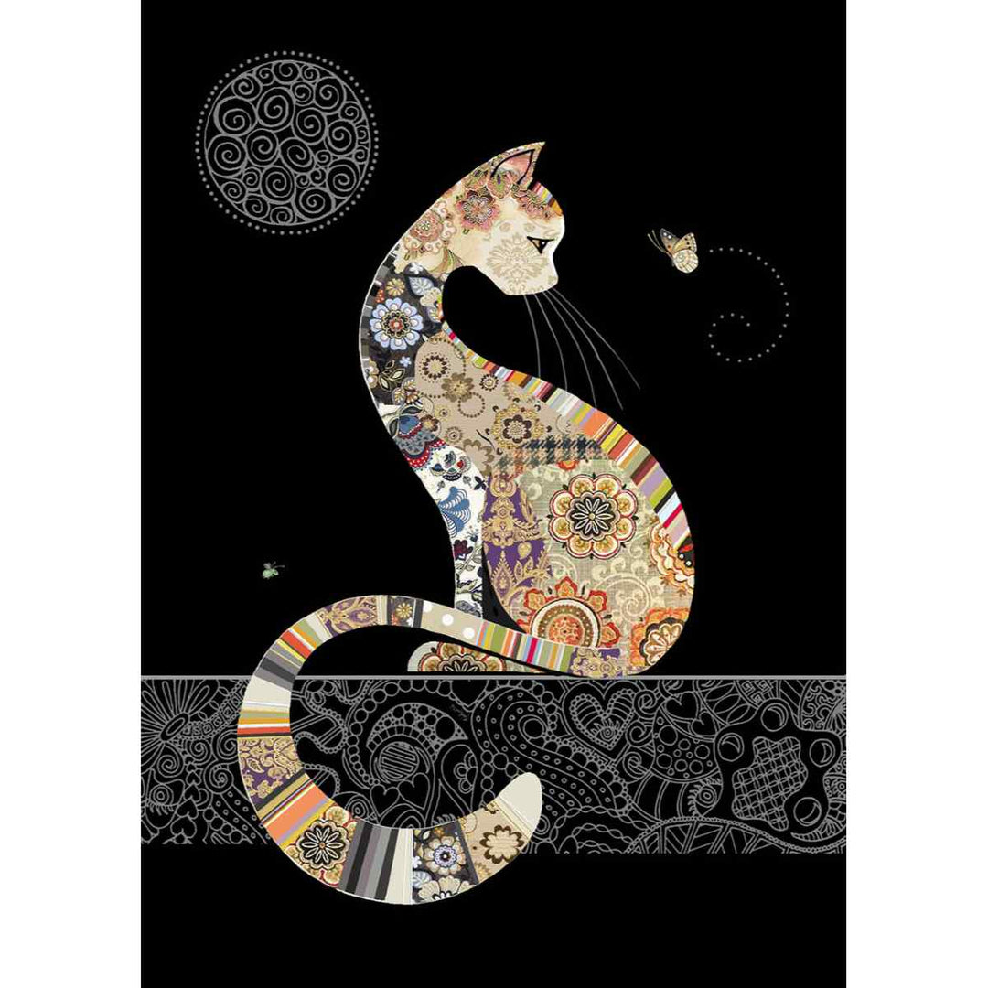 Decorative Cat Greeting Card