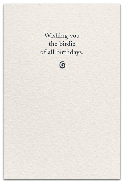 Cardthartic Greeting Card - Birthday Golf theme - inside message