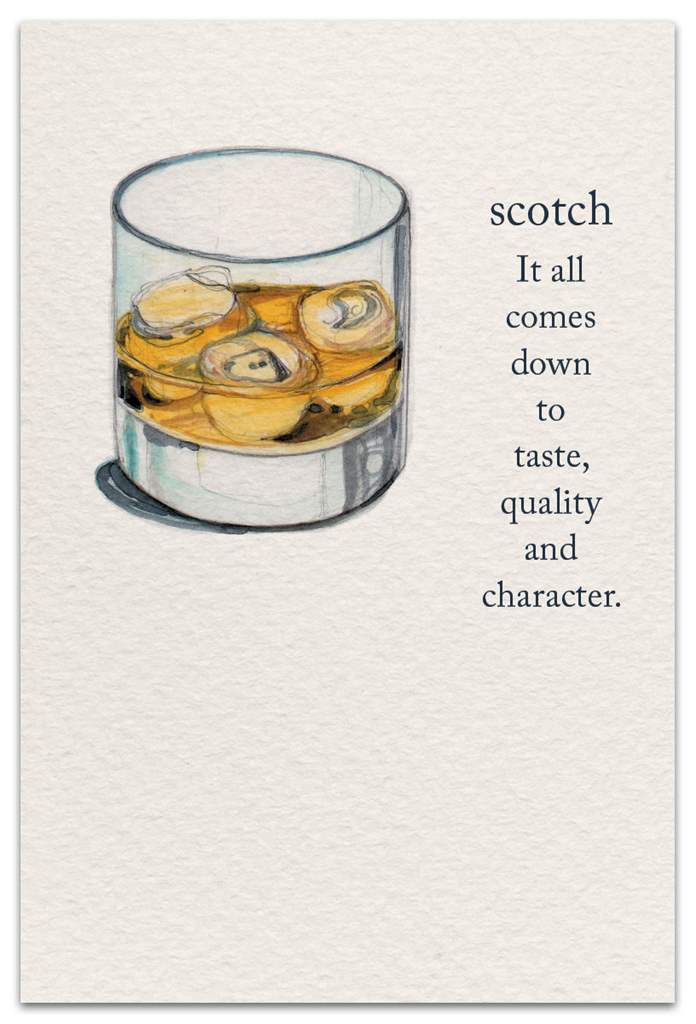Cardthartic Greeting Card - Birthday Scotch theme - front