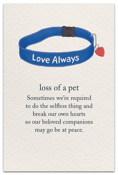 Cardthartic Greeting Card - Sympathy Loss of Pet theme - front