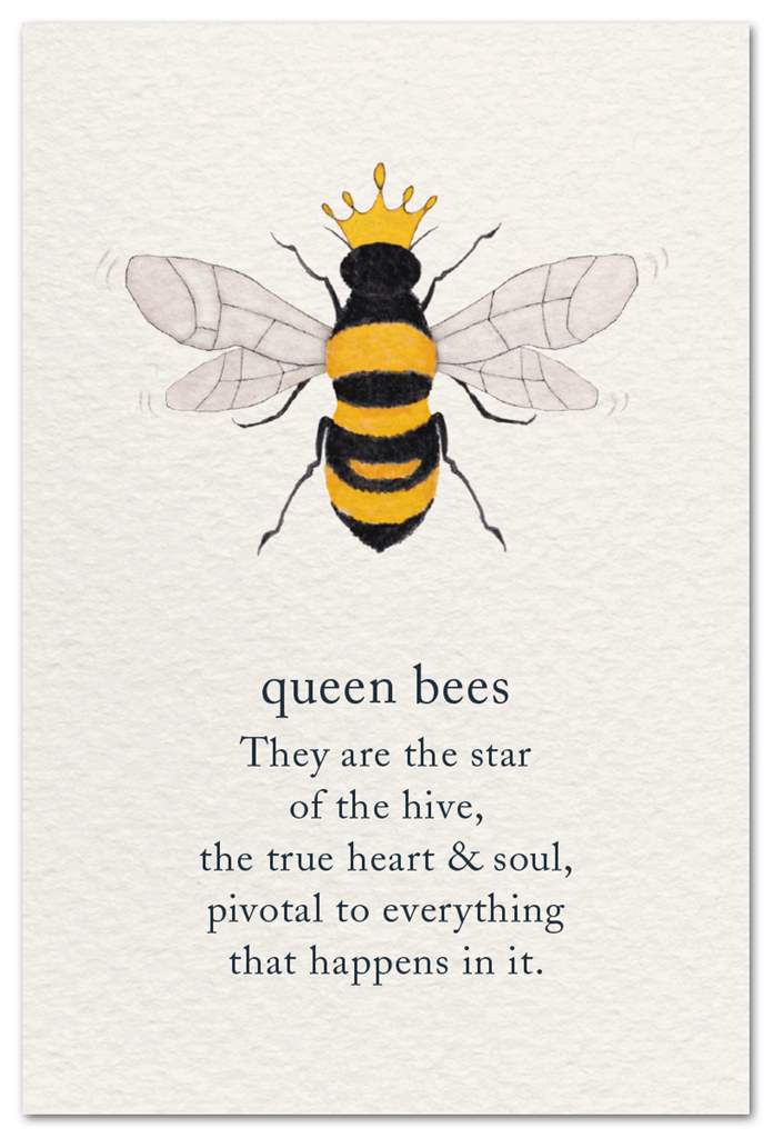 Cardthartic Greeting Card - Birthday Queen Bees theme - front