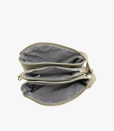 Inside Compartment Riley Crossbody Clutch