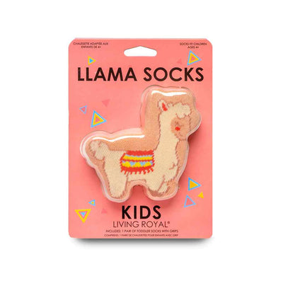 Llama Fun 3D Crew Socks by Living Royal