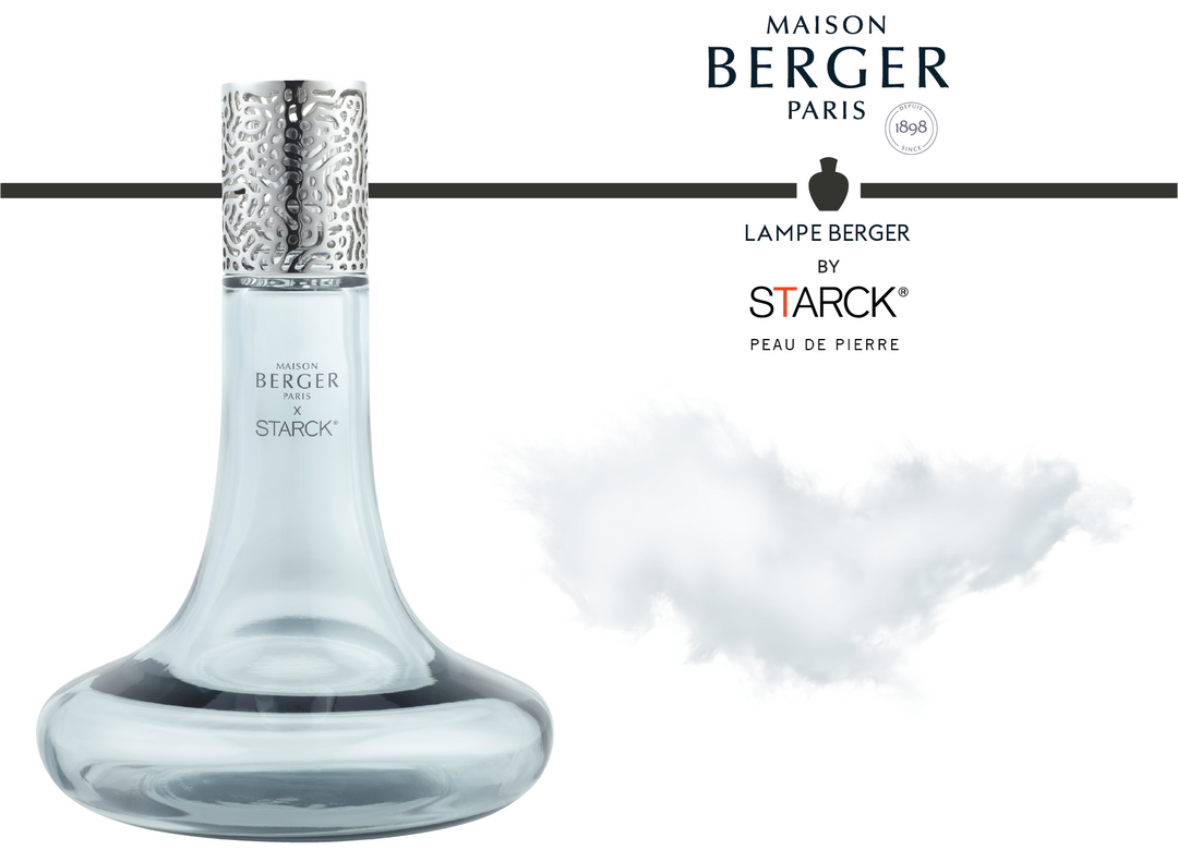 Maison Berger Starck Home Fragrance Peau De Pierre Lamp Gift Set in Grey