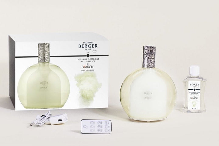 Starck Electric Mist Diffuser Gift Set Fragrance Peau d'Ailleurs by Maison Berger Paris 