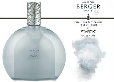 Starck Electric Mist Diffuser Gift Set Fragrance Peau De Pierre by Maison Berger Paris