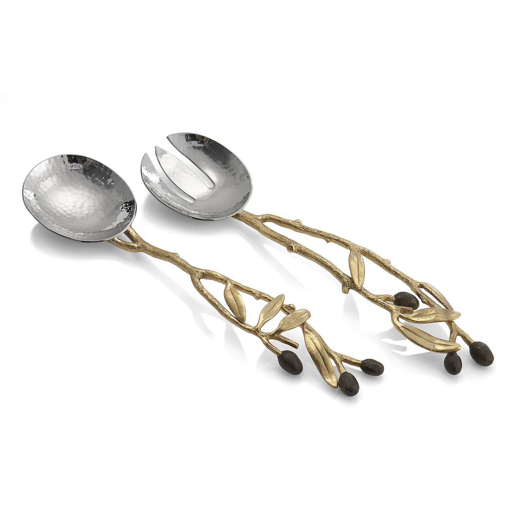 Michael Aram Olive Branch Gold Serving Set