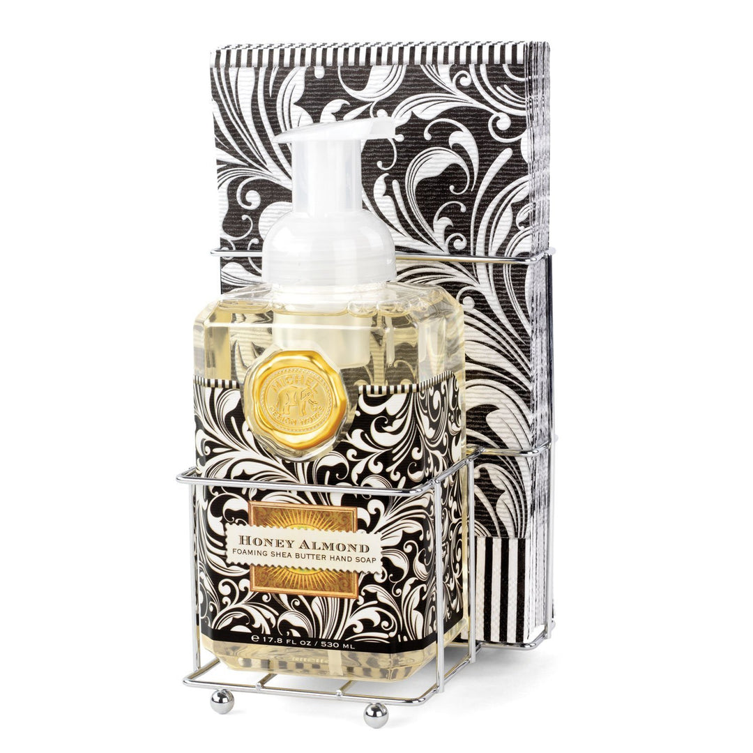 Michel Design Works Honey Almond Hand Soap & Napkin Caddy Gift Set