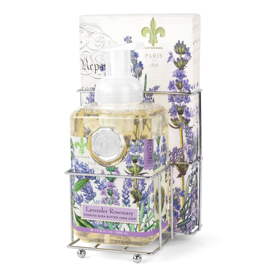 Michel Design Works Lavender Rosemary Hand Soap & Napkin Caddy Gift Set