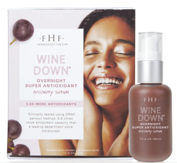 Farmhouse Fresh Wine Down Overnight Super Antioxidant Recovery Serum 1 oz