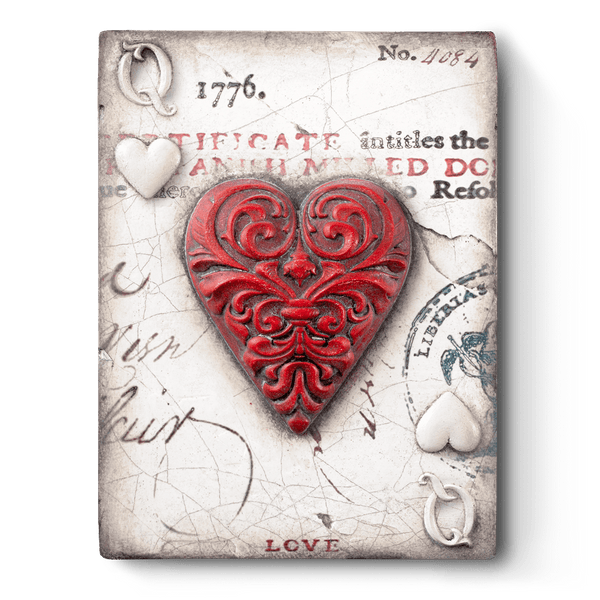 Sid Dickens Red factory Hearts Memory Tile T01