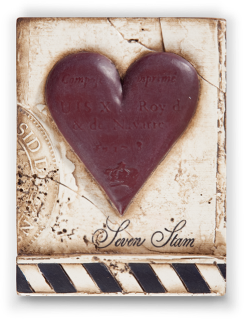 T 175 Seven of Hearts - RETIRED - Sid Dickens Memory Block
