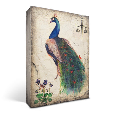 T597 Peacock Sid Dickens Memory Block side 2023 Paradise Collection