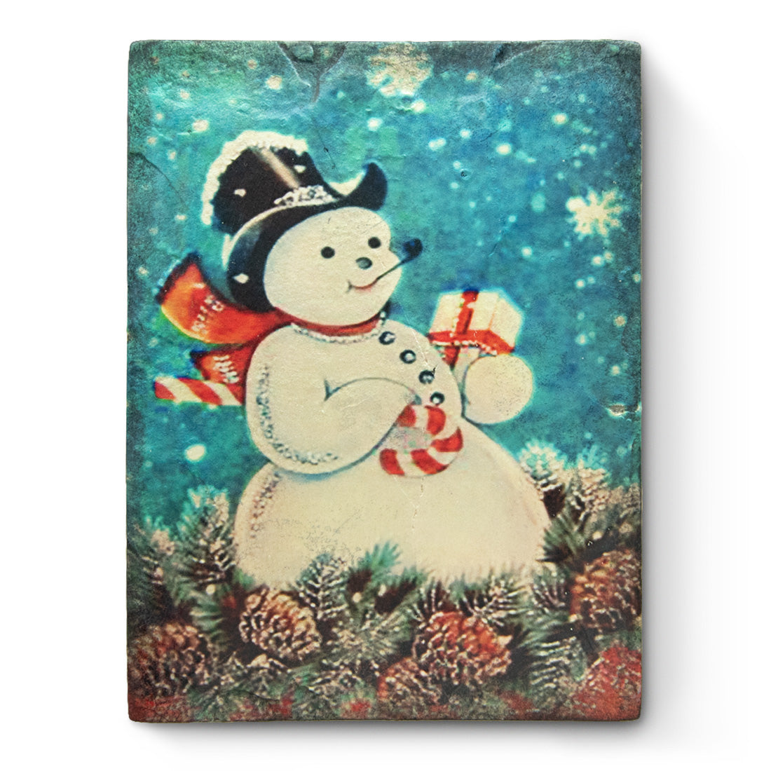 T 612 Snowman - Sid Dickens Collectable Tile front Holiday Collection