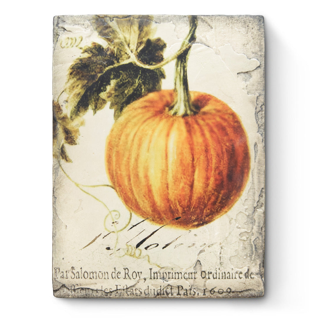 T 619 Pumpkin - Sid Dickens Collectible Tile Front The Season of Reflection