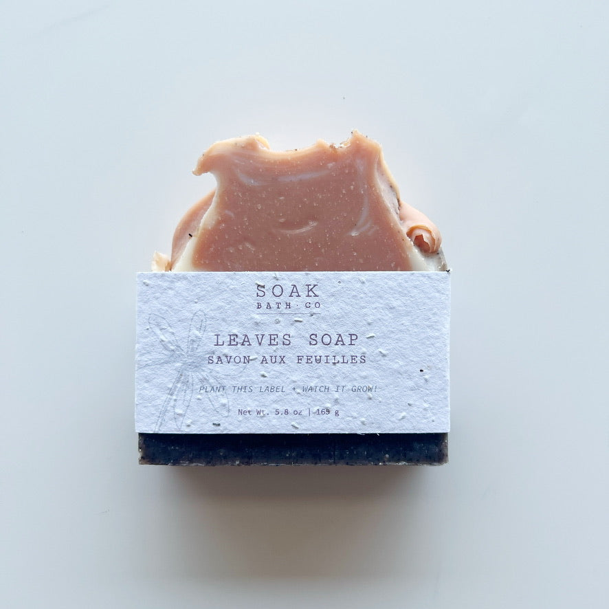 Leaves Soap Bar by SOAK Bath Co