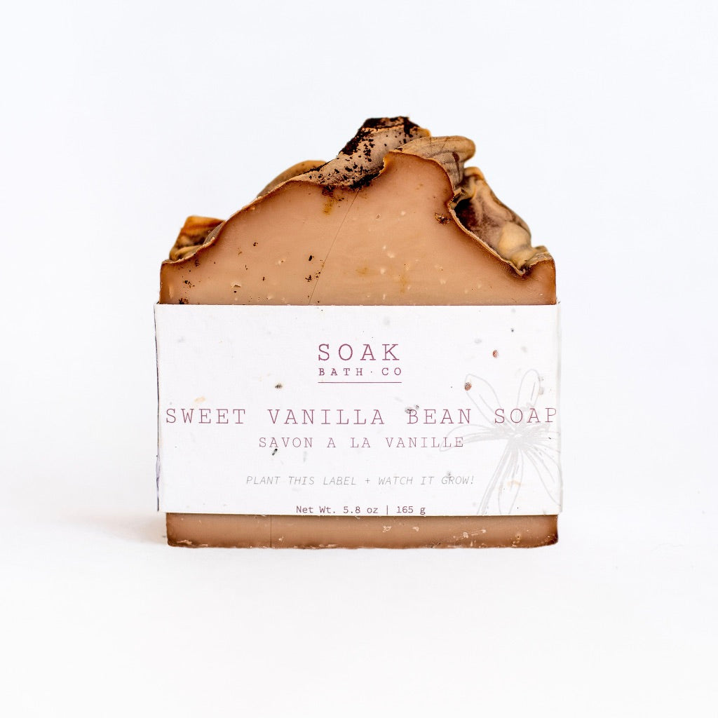 Sweet Vanilla Bean Soap Bar by SOAK Bath Co