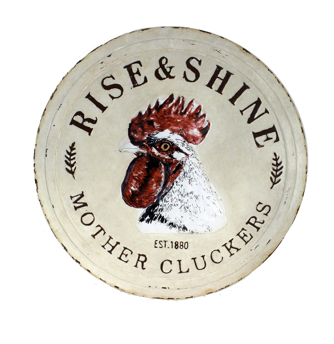 RISE & SHINE MOTHER Cluckers Plaque