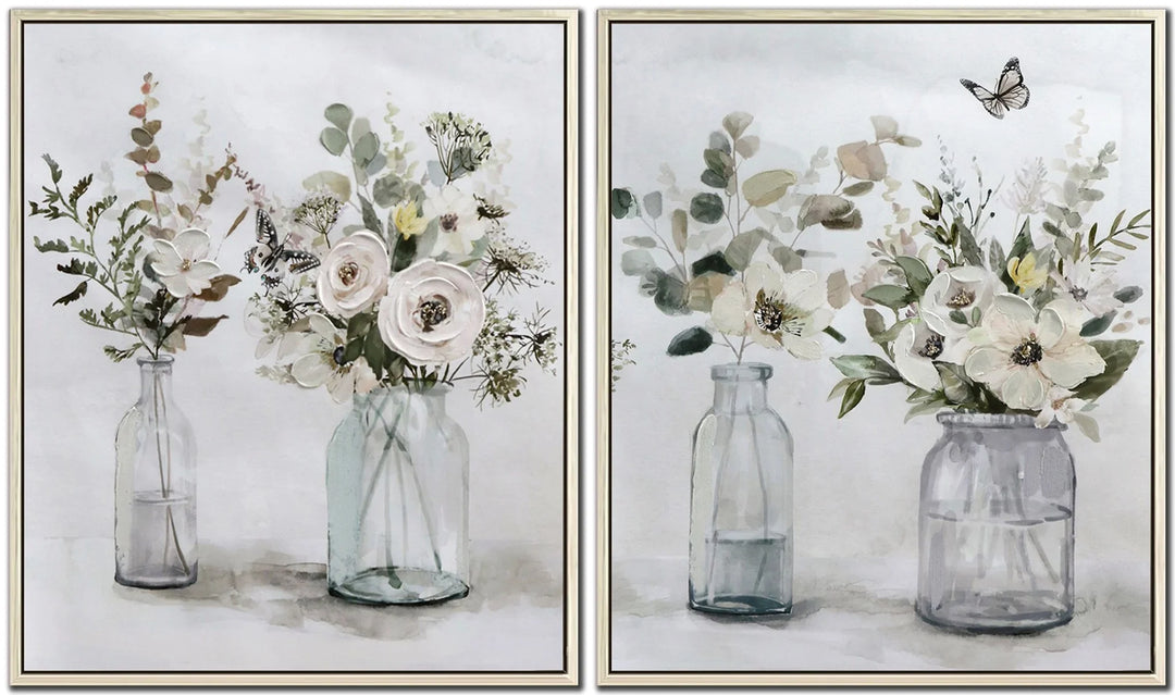 Blossoms in Vessels - Wall Art