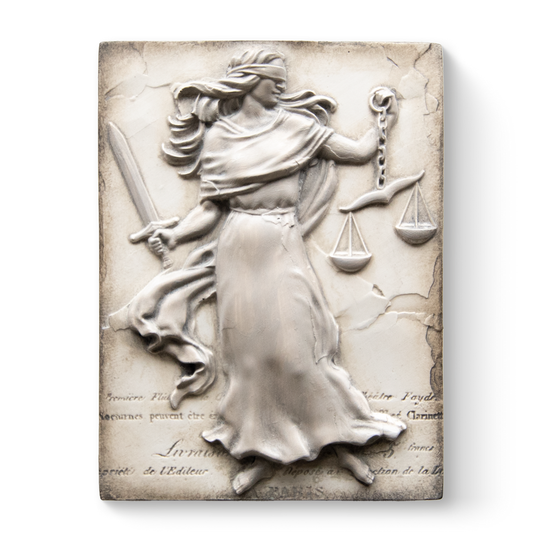 T 545 Lady Justice Sid Dickens Memory Block
