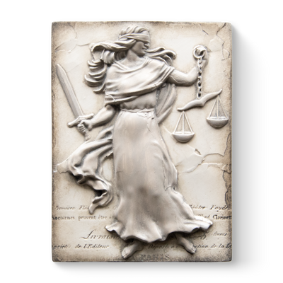 T 545 Lady Justice Sid Dickens Memory Block