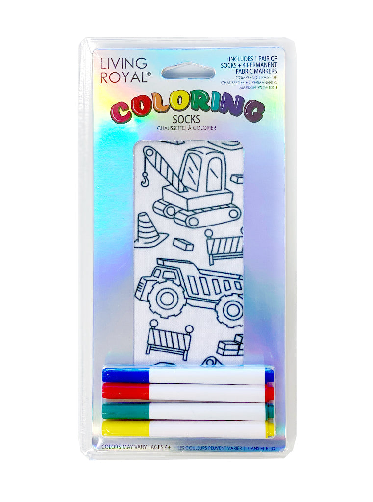 Fun Children's Colouring Socks by Living Royal