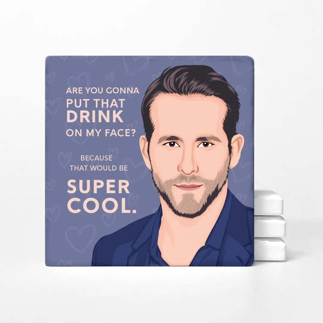 Ryan Reynolds' Face Coasters