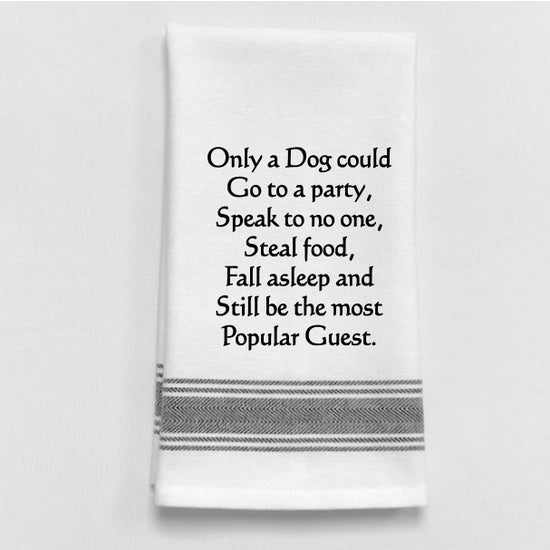 Bistro Tea Towel – Funny Dog Quote