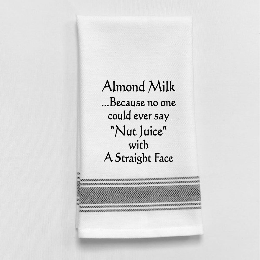 Almond Milk...Because no one could ever say "Nut Juice" with a straight face