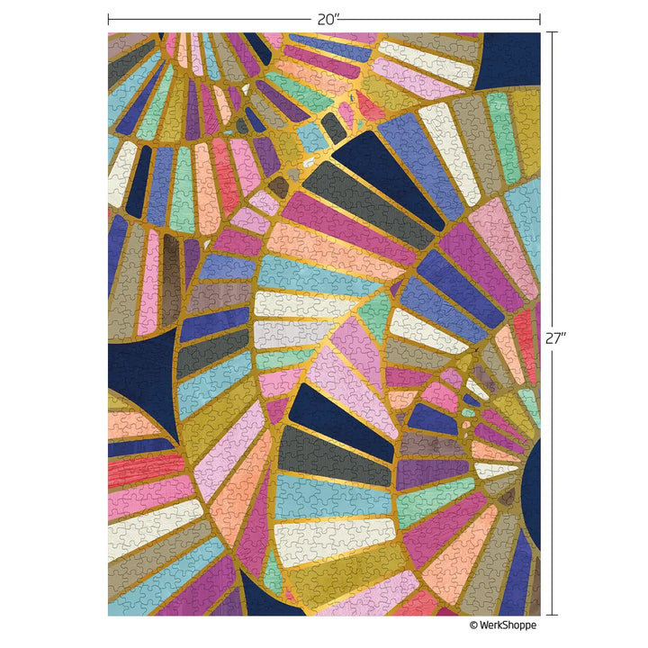 Spiral Staircases Gold Foil Abstract | 1000 Piece Jigsaw