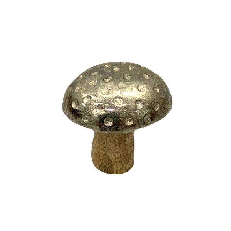 Metal Top Mushroom Decor