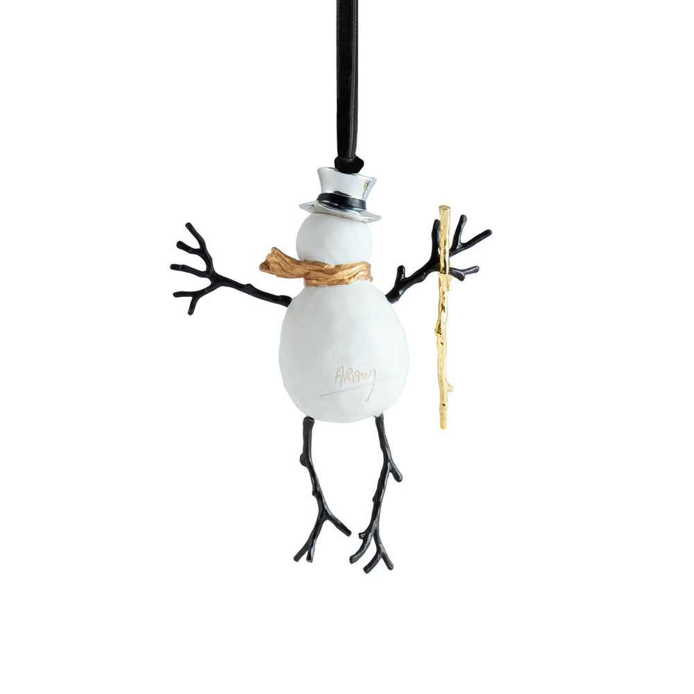 Michael Aram Snowman Ornament Back View