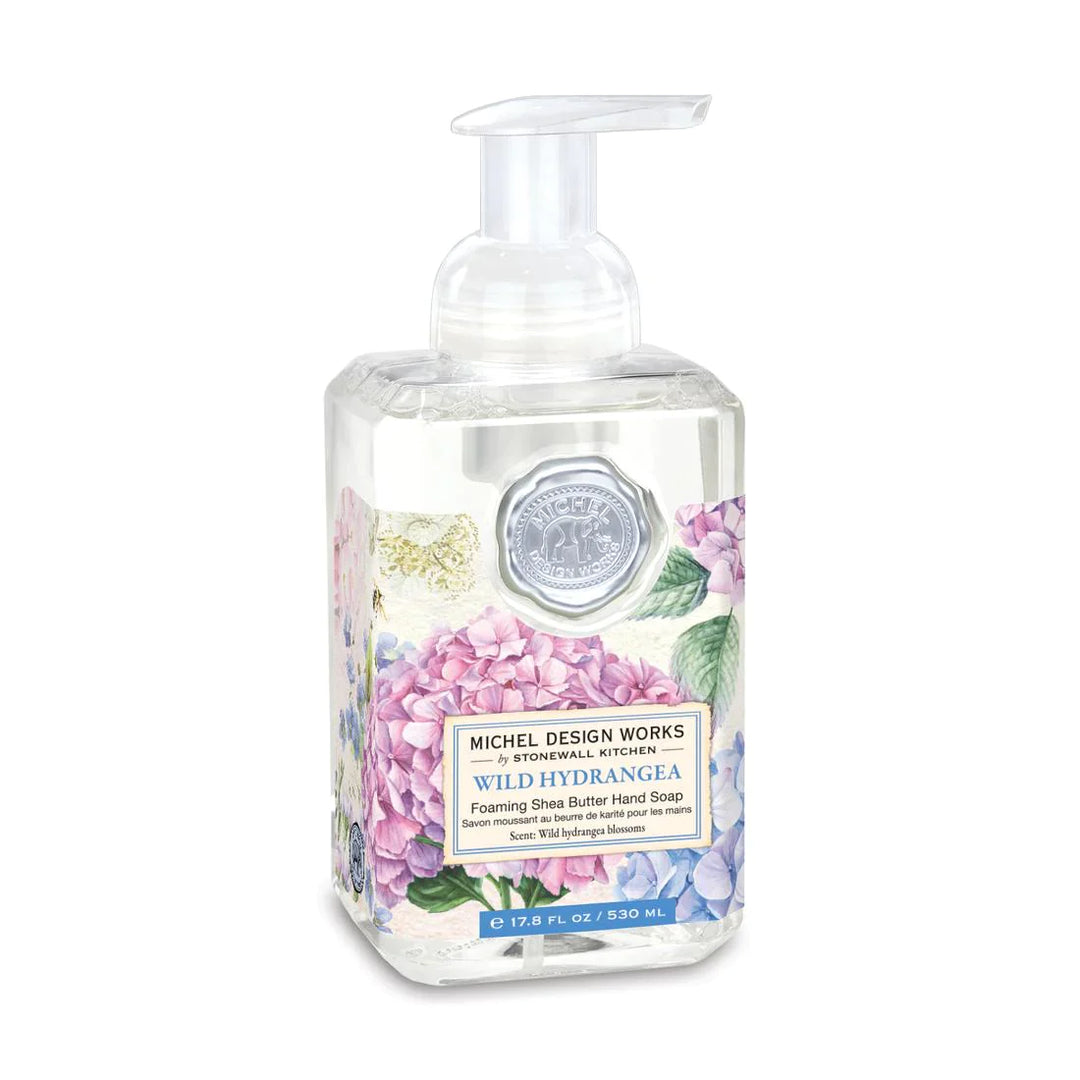 Giftable Michel Design Works foaming hand soap Wild Hydrangea kitchen bathroom sink