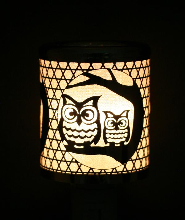 Night Light - Silver Owls