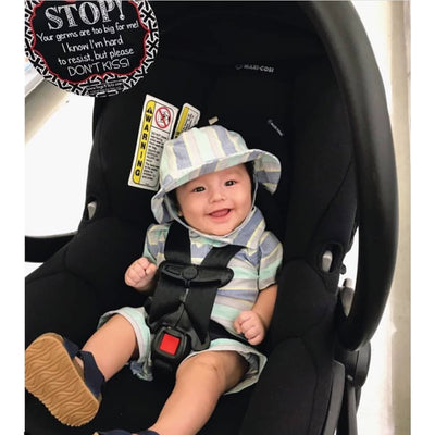 No Kissing Hanging Tag for Baby Car Seat or Stroller