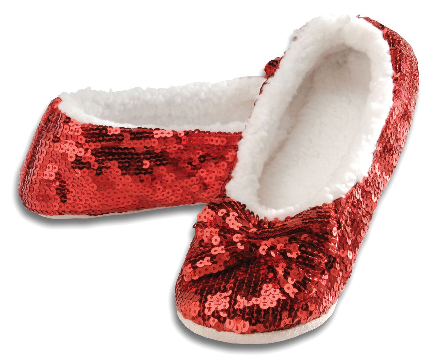 WOMEN’S CLASSIC HOLIDAY RED BLING BALLERINA SNOOZIES