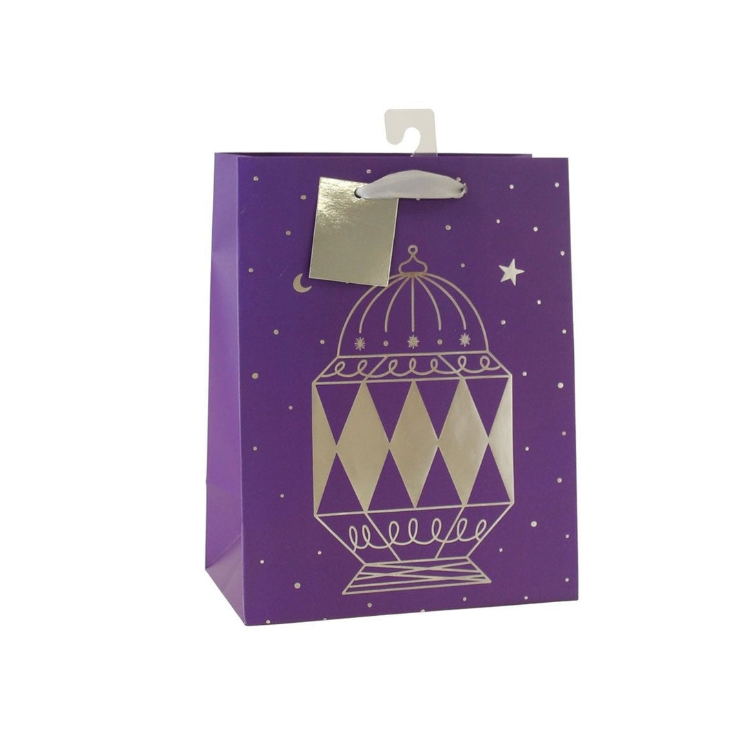 Silver Foil Lantern Gift Bag by Hello Holy Days!